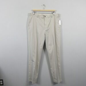 Brooks Brothers Clark Advantage Chino Wrinkle Free Mens Pants 38 W 34 L Beige